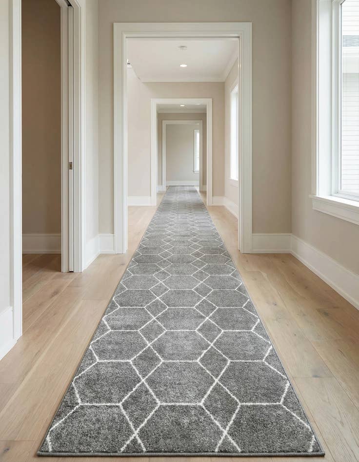 Detail image of 3' 3 x 19' 8 Trellis Frieze Runner Rug