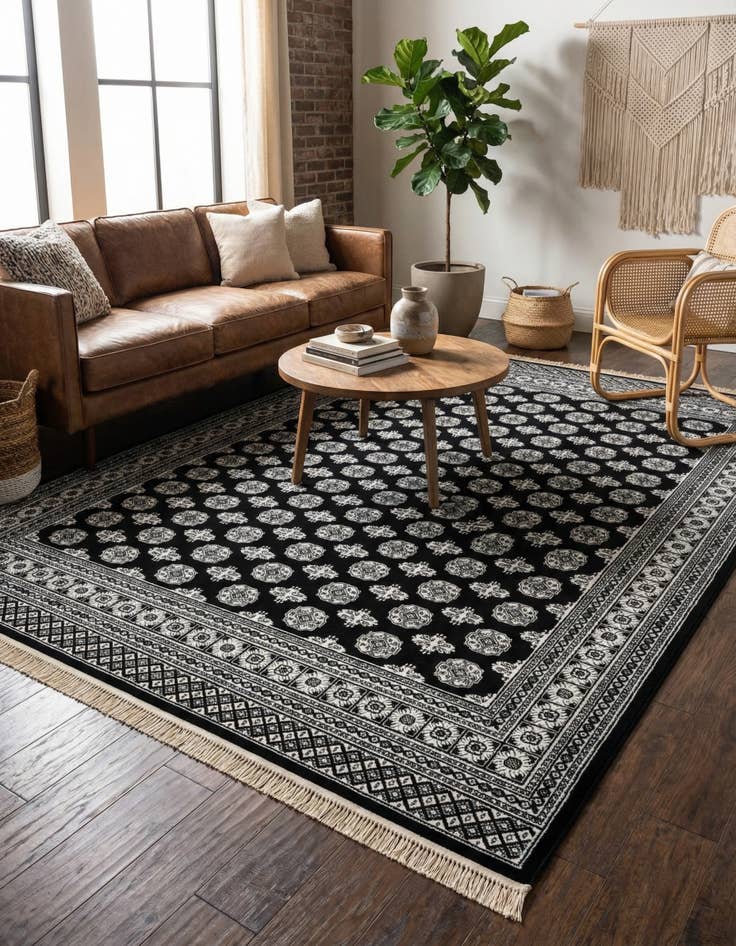 Detail image of 9' x 12' Bokhara Rug