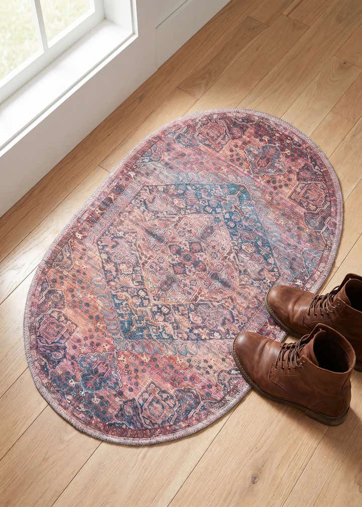 2' x 3' Washable Maahru Oval Rug