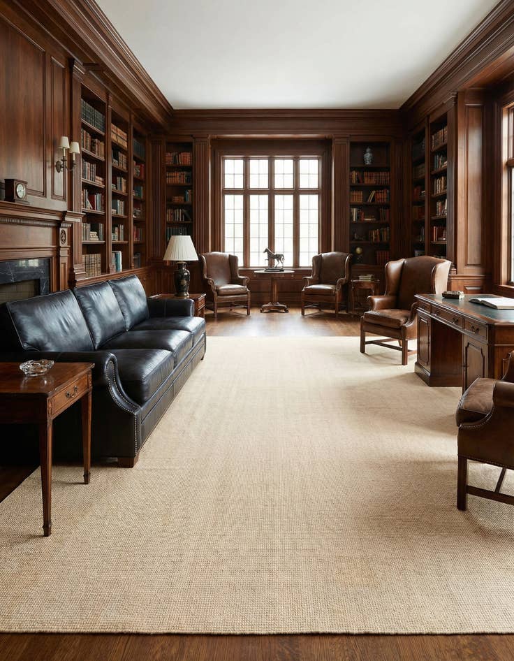 Detail image of 8' x 10' Hand Woven Jill Zarin English Manor Wool Rug