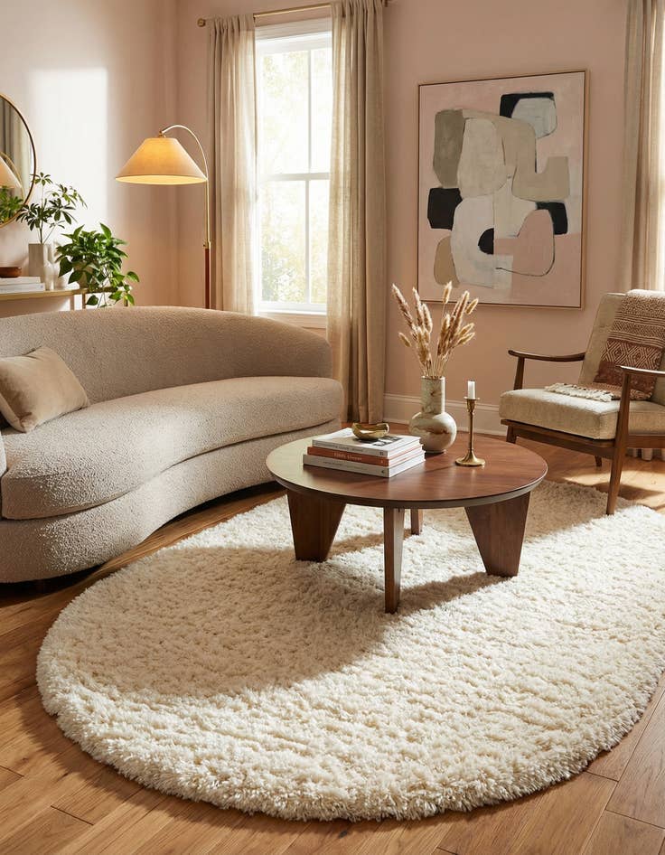 Detail image of 4' x 6' Marilyn Monroe&trade; Shag Oval Rug