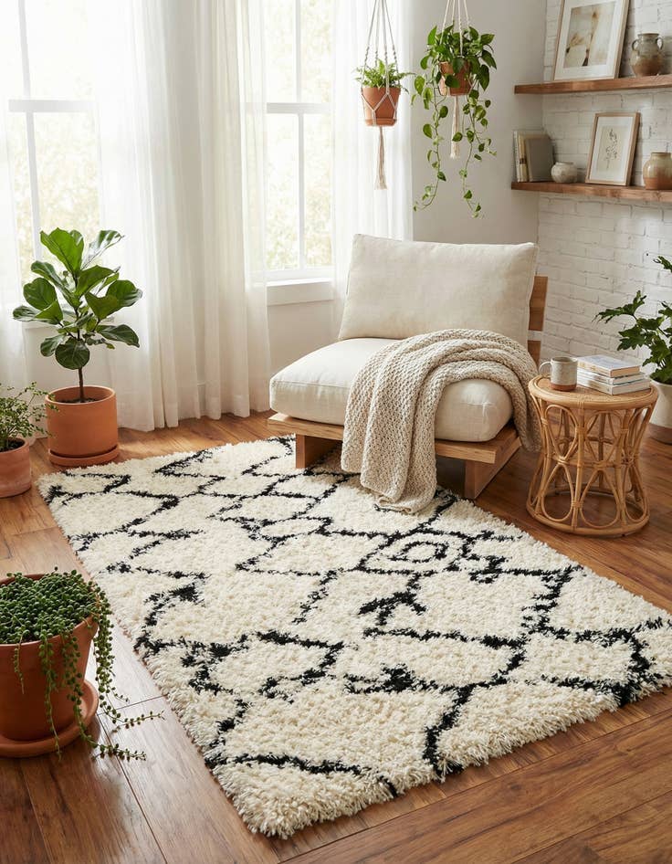 Detail image of 4' x 6' Infinity Shag Rug