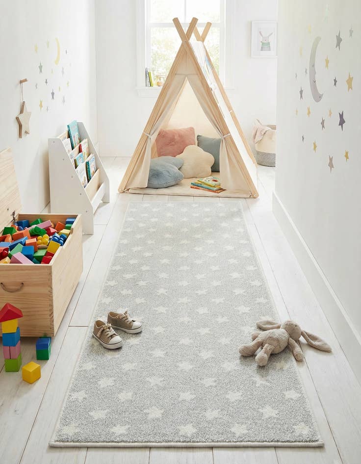 Detail image of 2' 2 x 6' Whimsy Kids Runner Rug