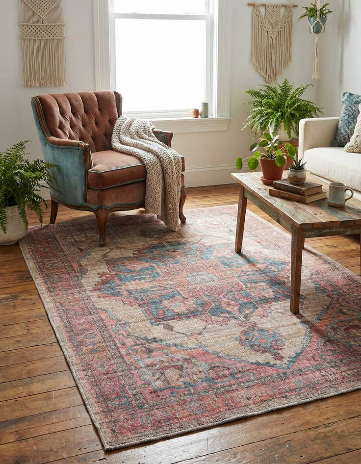 Detail image of 4' x 6' Washable Nostalgia Rug