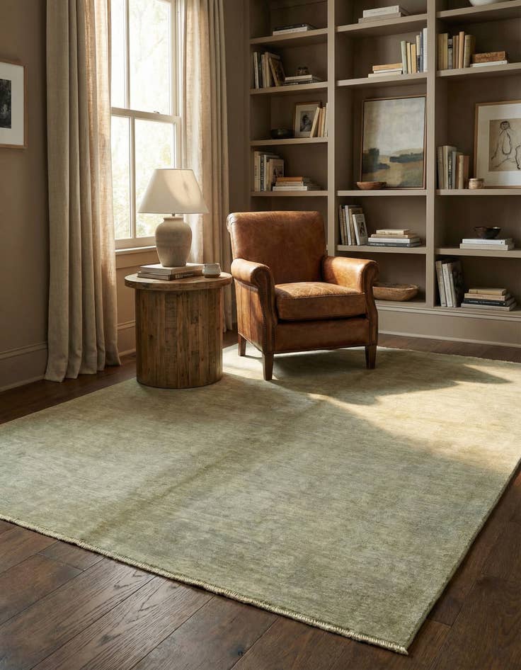 Detail image of 4' 10 x 6' 8 Hand Knotted Over-Dyed Ziegler Rug