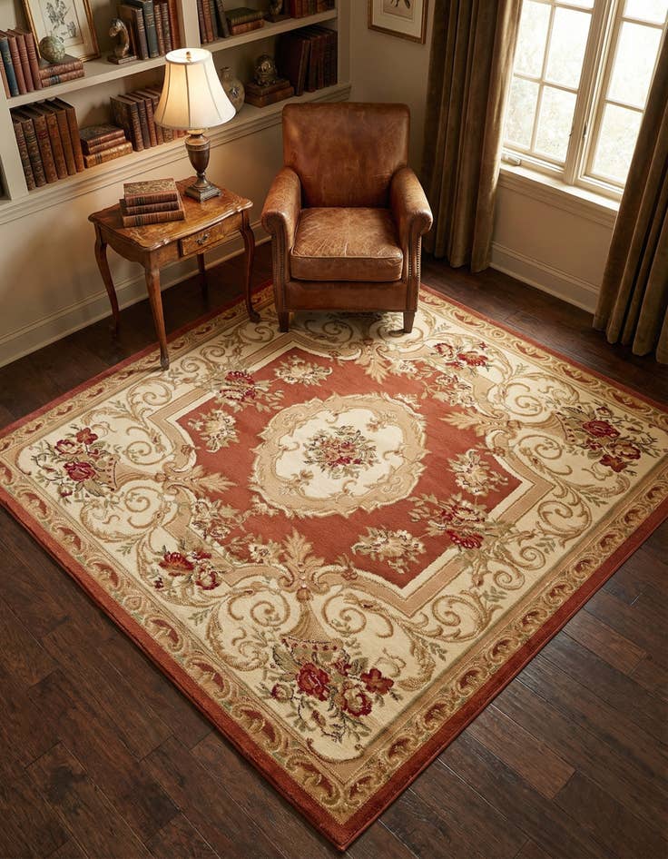 Detail image of 6' x 6' Chateau Square Rug