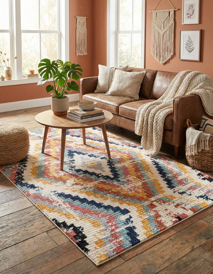 Detail image of 5' 3 x 8' Tagine Rug