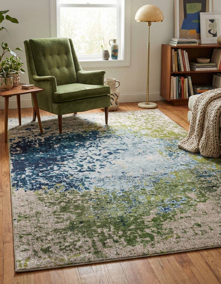 Detail image of 6' x 9'  Washable Casablanca Rug