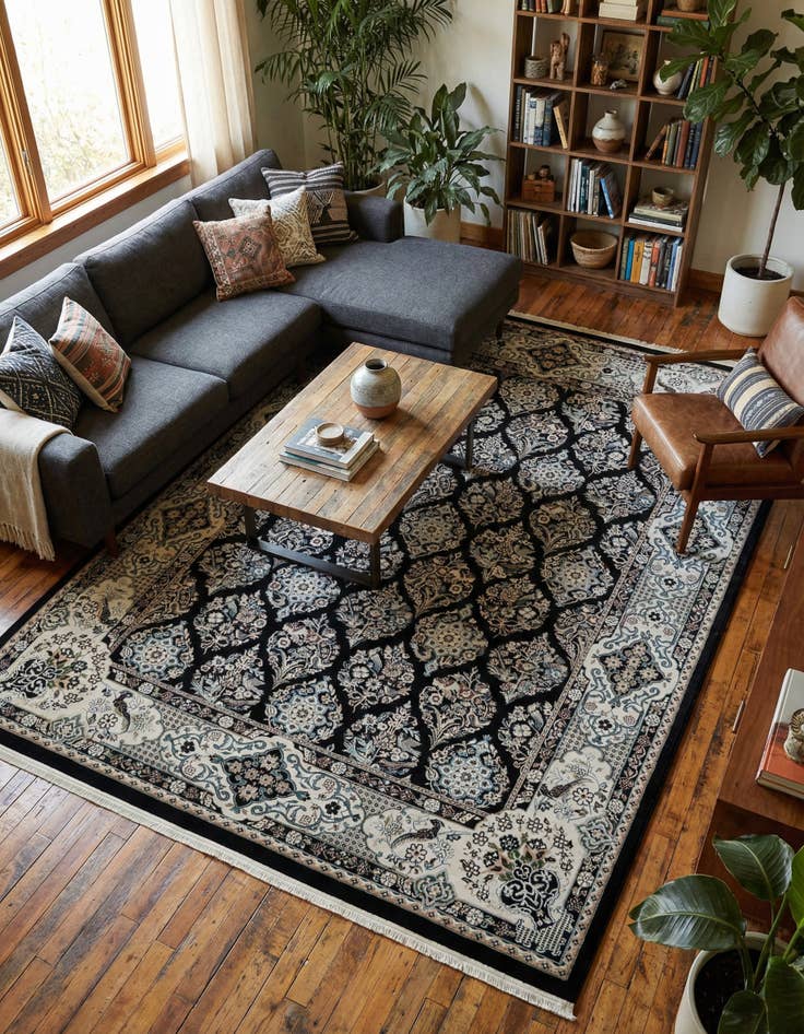 Detail image of 7' 10 x 10' Nain Design Rug