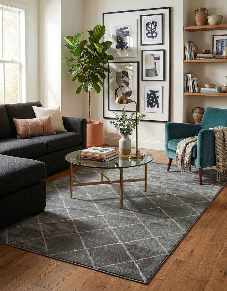 Detail image of 6' x 9' Vogue Geo Rug