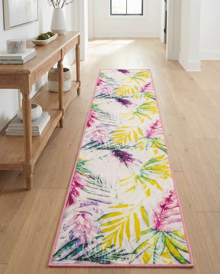 2' x 10' Easy-Clean Jill Zarin Caribbean Indoor / Outdoor Runner Rug