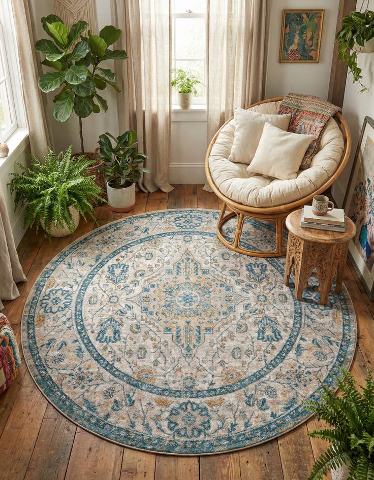 Detail image of  7' x 7' Lola Round Rug