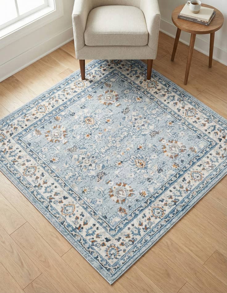 Detail image of 4' x 4' Charlotte Square Rug