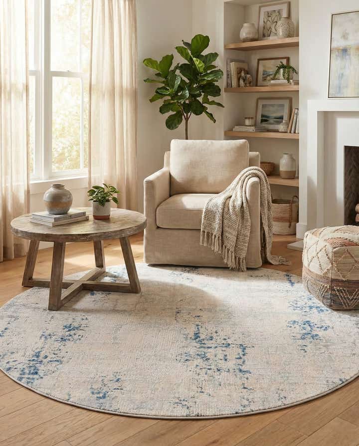 6' x 6' Caspian Round Rug