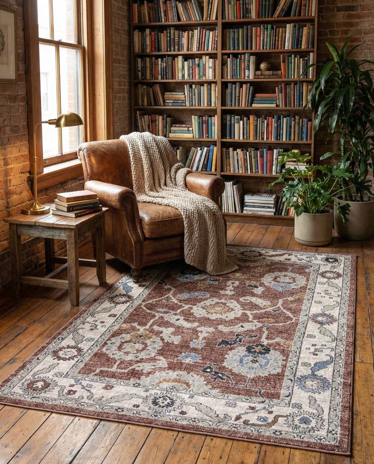 Detail image of 5' 3 x 8' Eco Traditional Rug