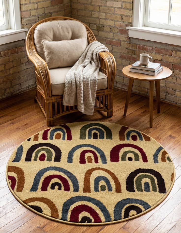 Detail image of  3' x 3' Cafe Round Rug