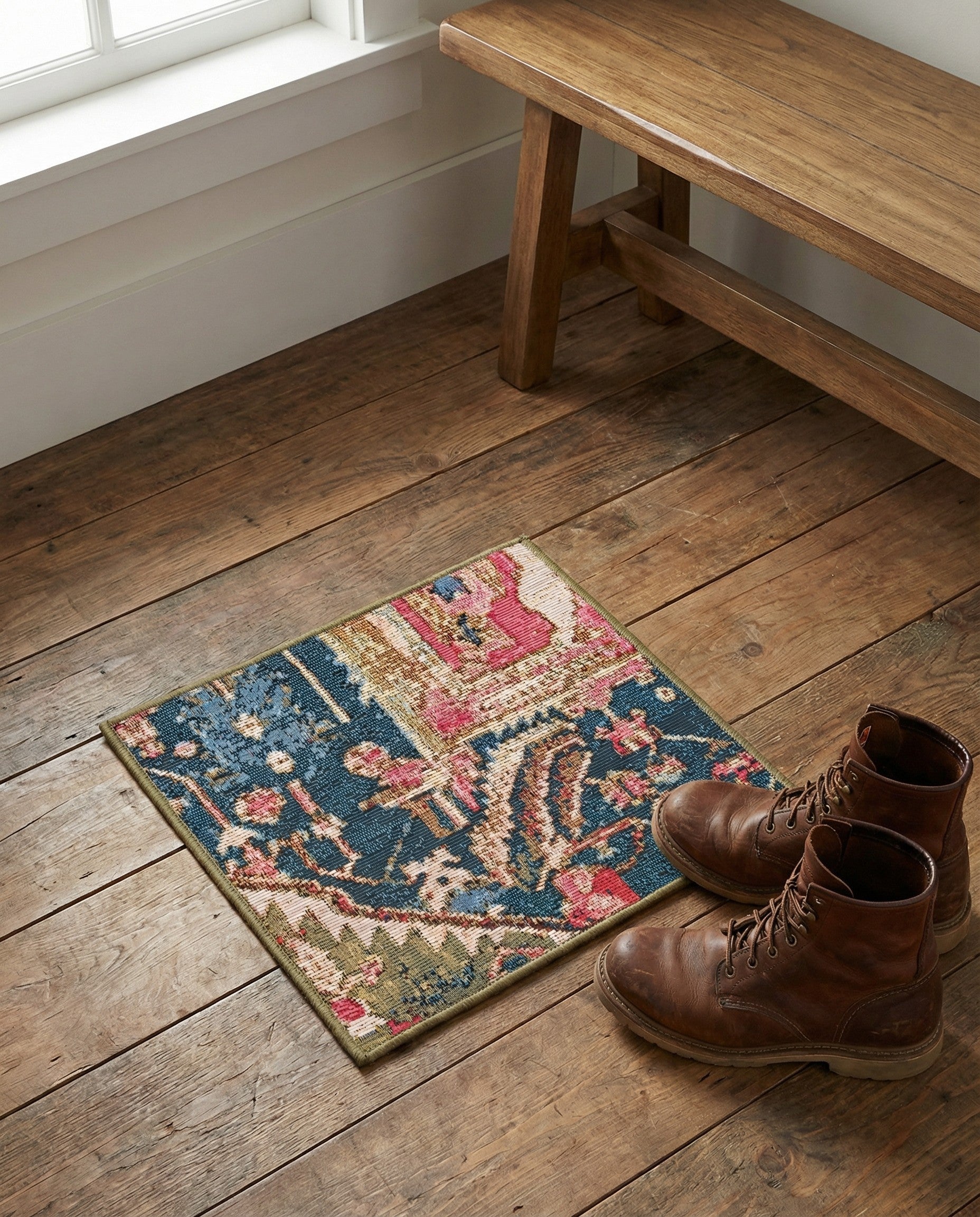 1' 4 x 1' 4 Easy-Clean Traditional Indoor / Outdoor Sample Rug