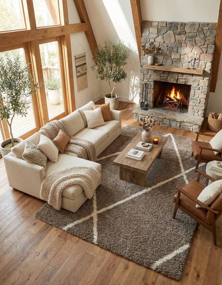 Detail image of 10' x 14' Infinity Shag Rug