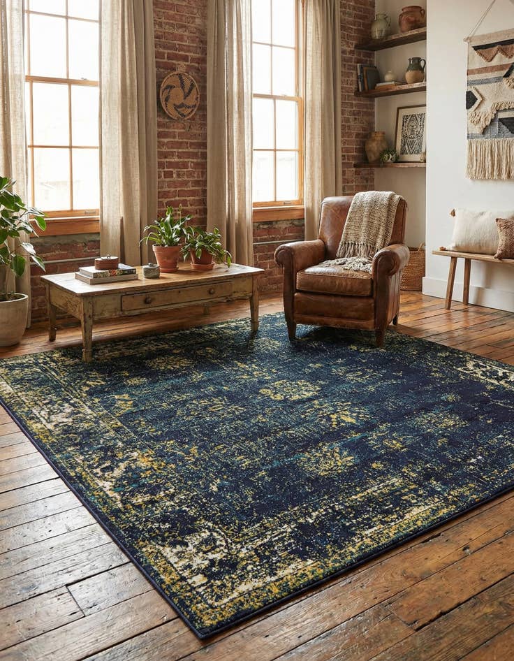 Detail image of 7' 10 x 7' 10 Monte Carlo Square Rug