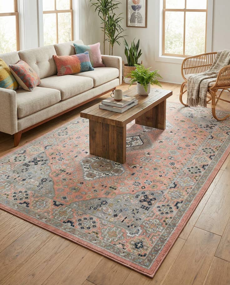 Detail image of 5' 3 x 8' Kamala Washable Rug