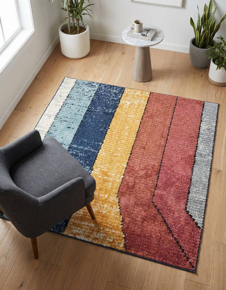 Detail image of 5' 3 x 5' 3 Tagine Square Rug