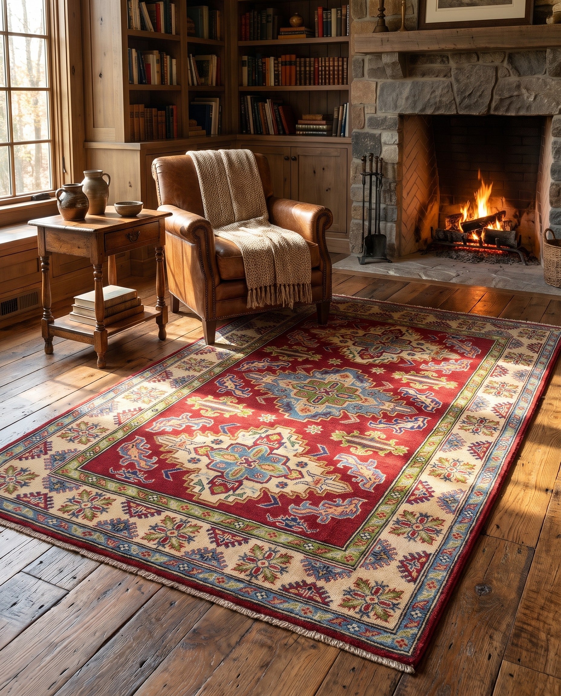 125cm x 200cm Hand Knotted Kazak Rug