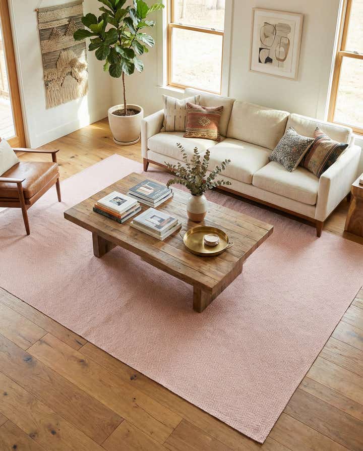 10' x 14' 1 Hand Woven Geo Trellis Flatweave Rug