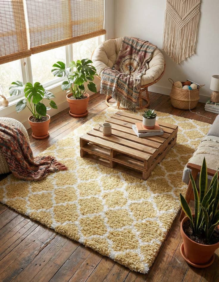 Detail image of 4' x 6' Marrakesh Shag Rug