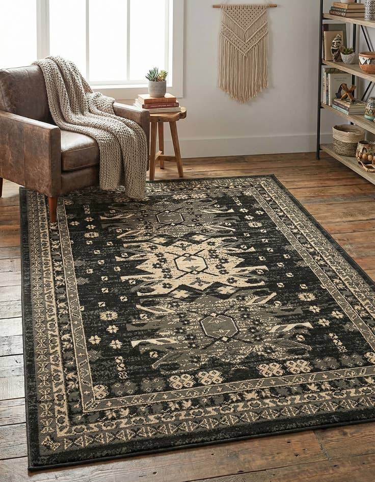 Detail image of  4' x 6' Heris Rug