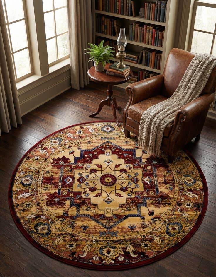 Detail image of 5' x 5' Georgetown Round Rug