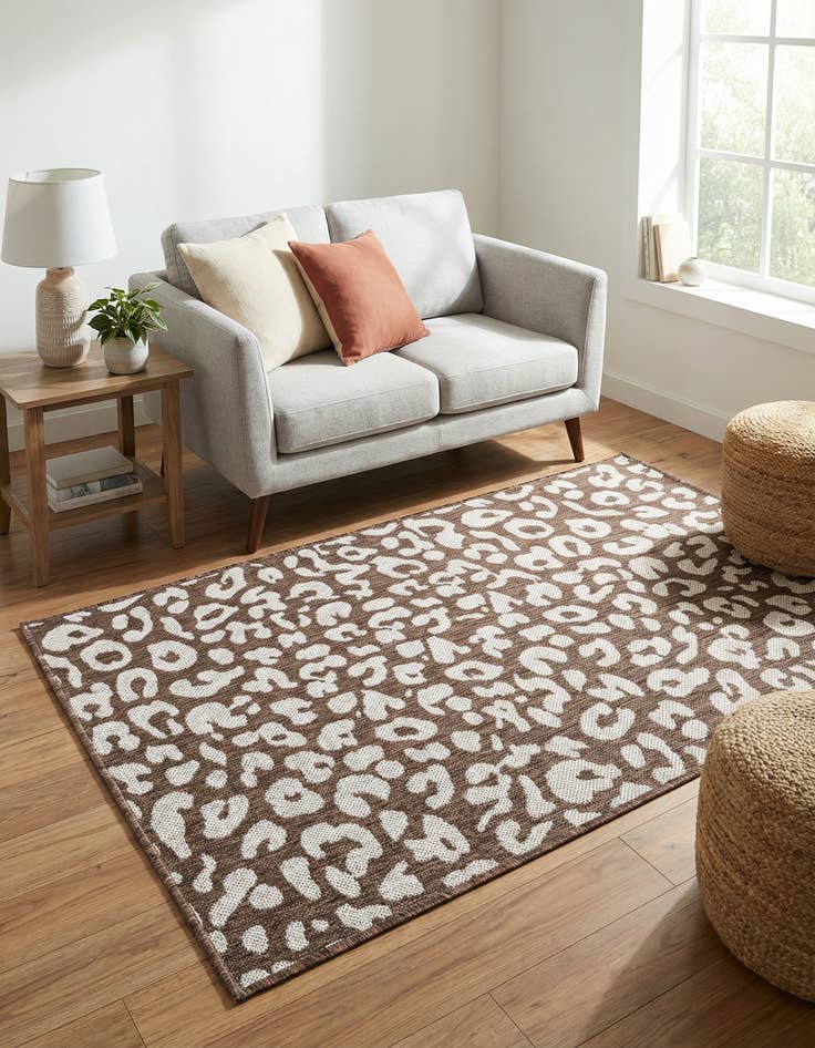 Detail image of 3' x 5' 3  Washable Safari Indoor / Outdoor Rug