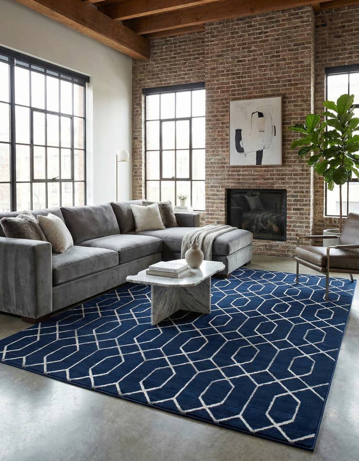 Detail image of 7' 10 x 10' Marilyn Monroe&trade; Glam Trellis Rug