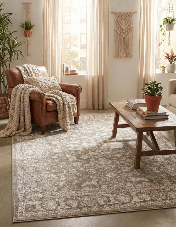 Detail image of Jill Zarin 5' 3 x 8' Uptown Central Park Rug