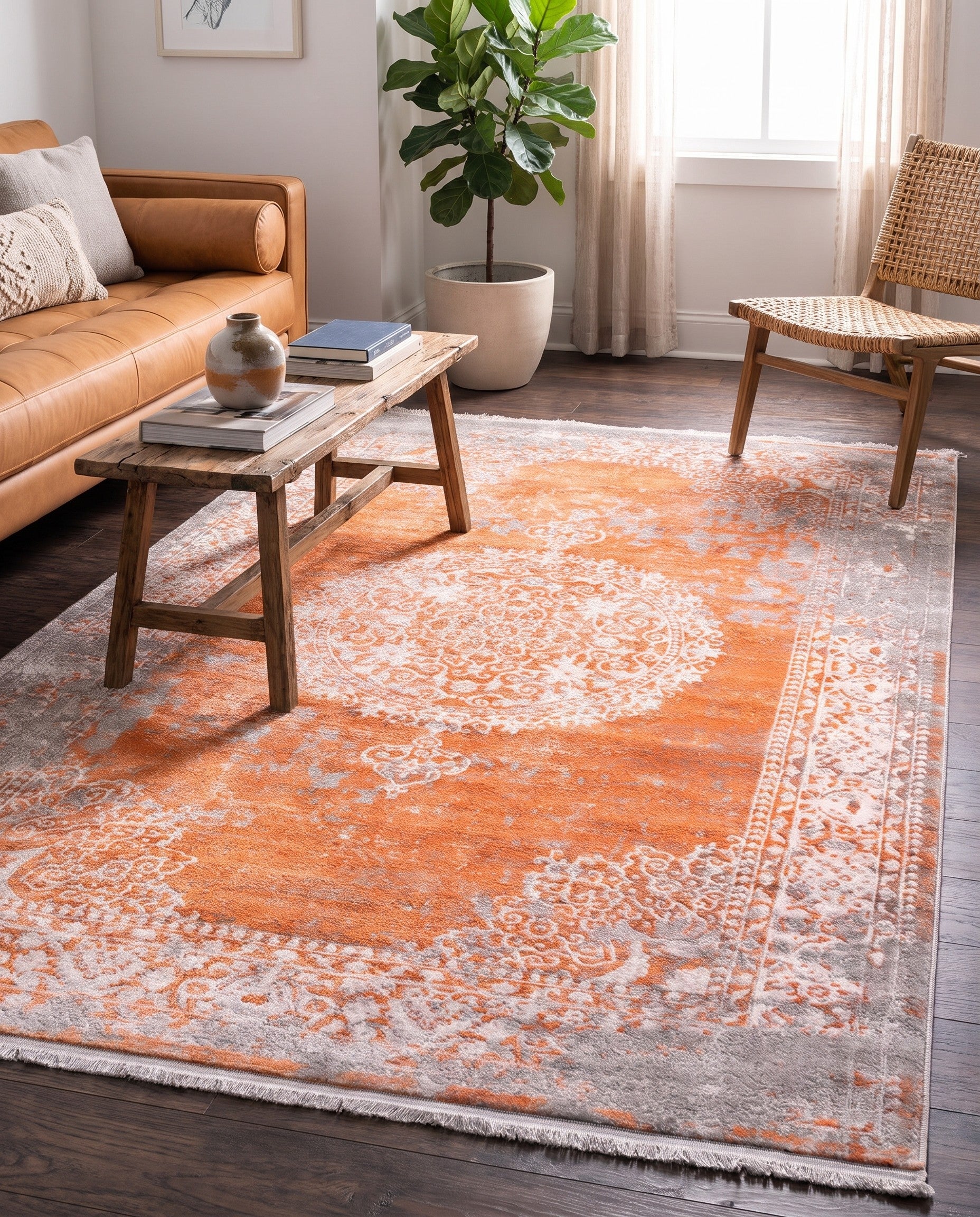 245cm x 345cm New Vintage Rug
