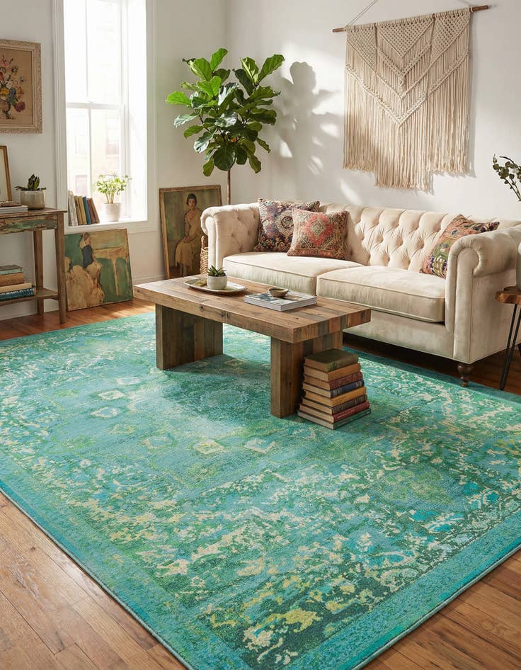 Detail image of 9' 2 x 12' Washable Francesca Rug