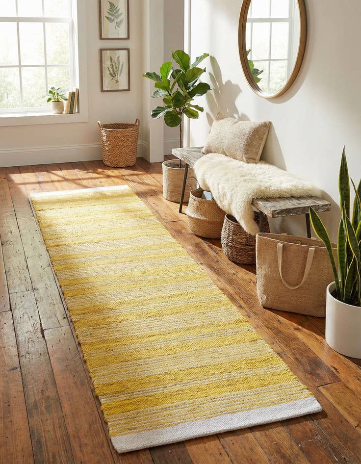 Detail image of 2' 7 x 10' Hand Woven Lariat Runner Rug