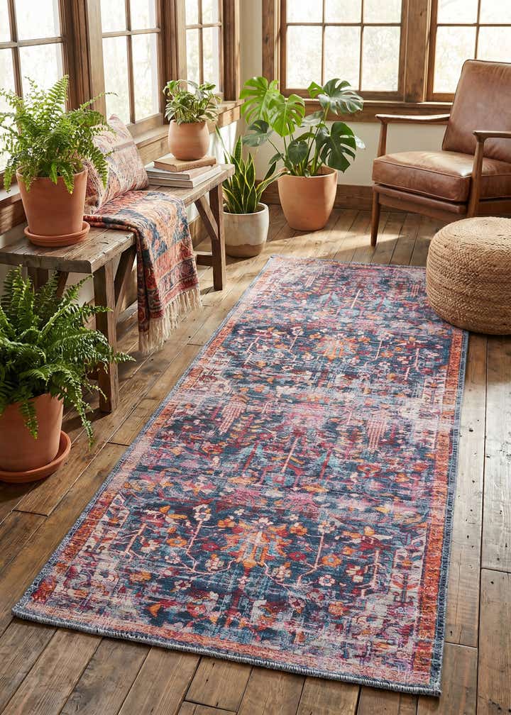 2' x 4' Washable Maahru Runner Rug
