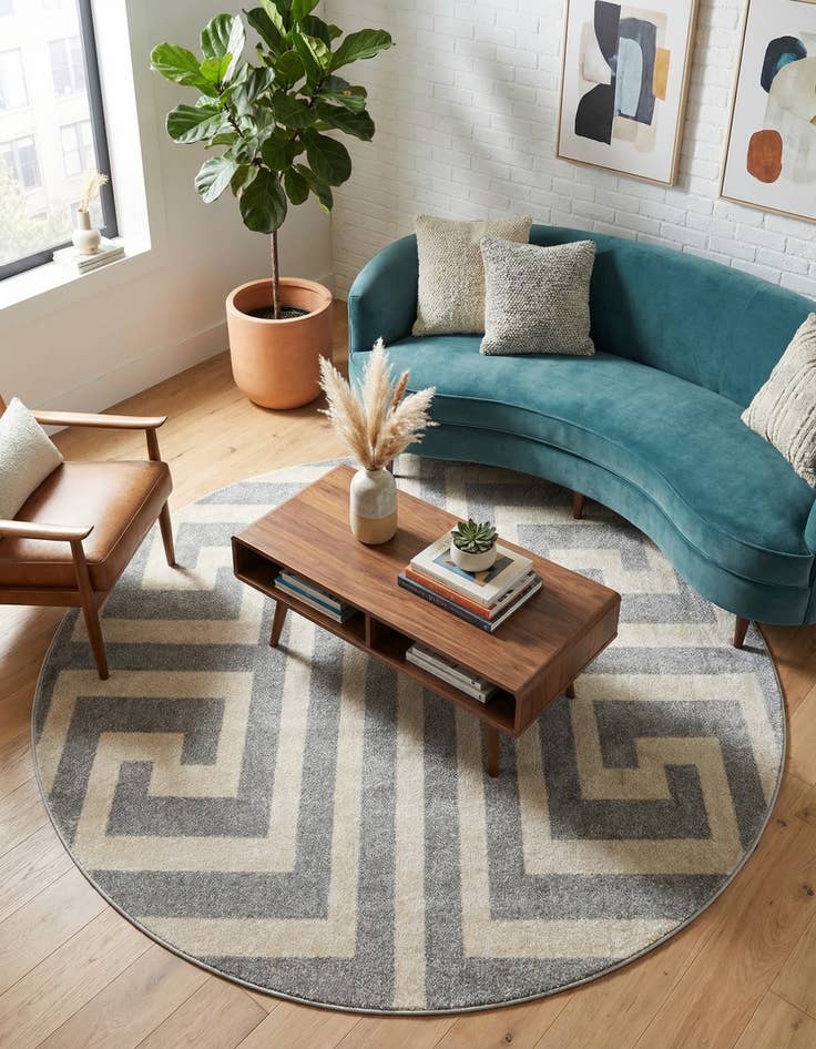 Detail image of 6' x 6' Hera Round Rug