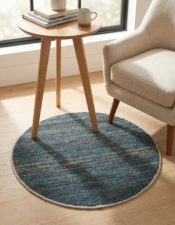 3' 1 x 3' 1 Hand Woven Palm Beach Jute Round Rug