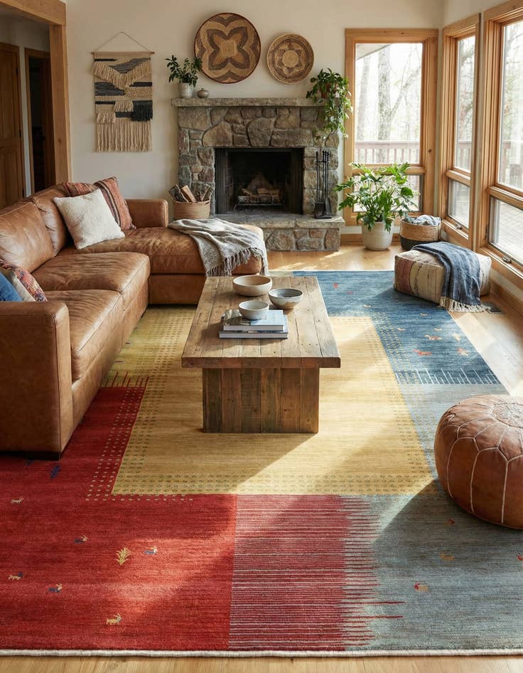 Detail image of 10' 6 x 16' 5 Kashkuli Gabbeh Rug