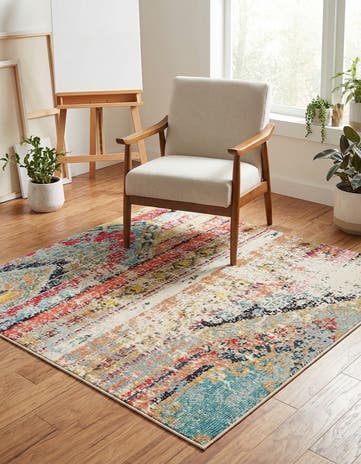 Washable Mesa Square Rug