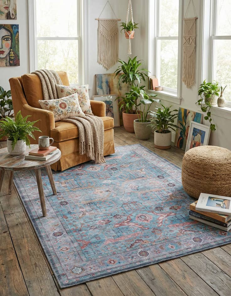 Detail image of 7' 10 x 10' Washable Maahru Rug