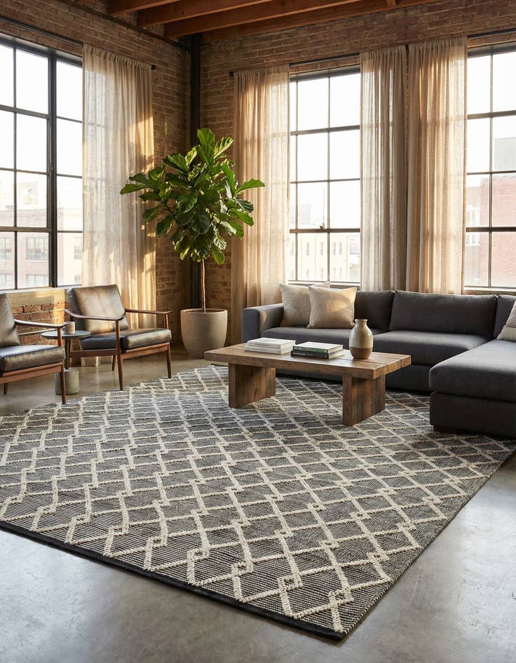 Detail image of 9' x 12'  Hand Knotted Jill Zarin Dorset Rug