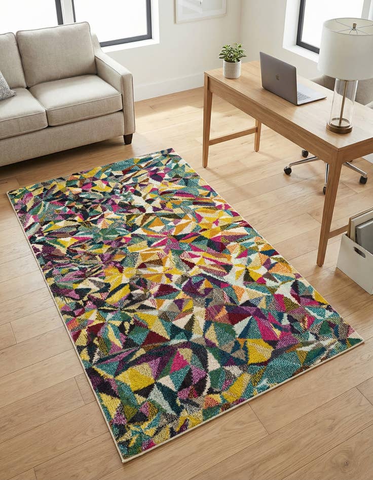 Detail image of 3' 3 x 5' 3 Washable Hyacinth Rug