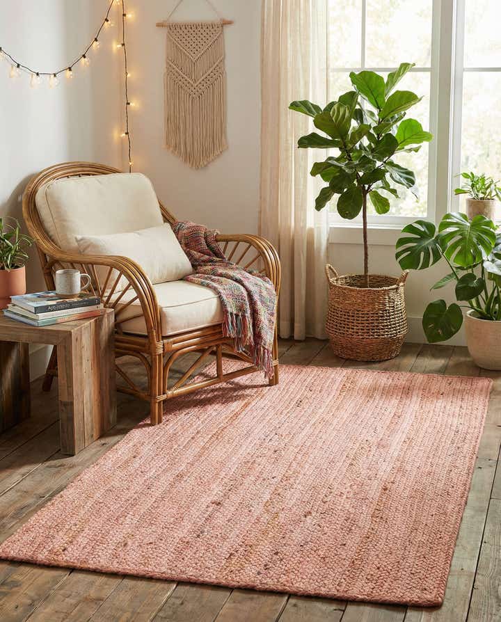 3' 3 x 5' 1 Handmade Braided Jute Rug