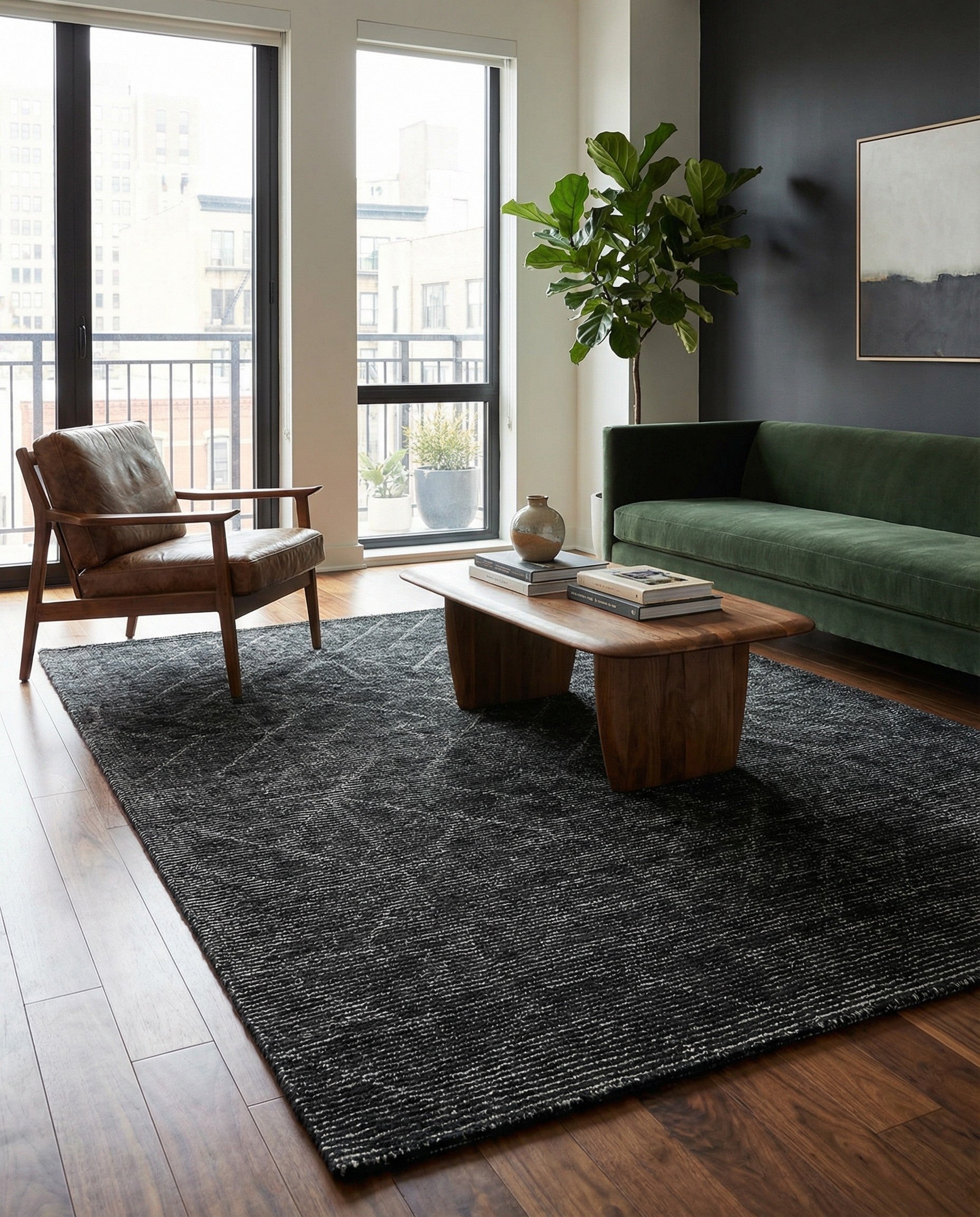 5' 1 x 8' WoolCraft Geometric Rug