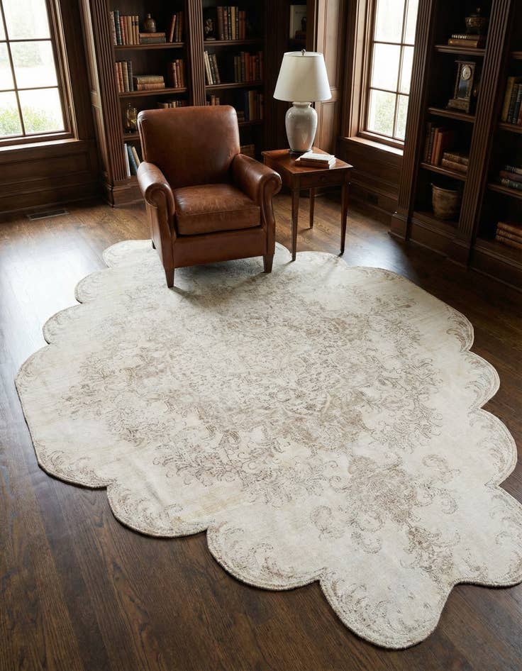 Detail image of 7' 2 x 9' 1 Hand Knotted Ultra Vintage Persian Wool Rug