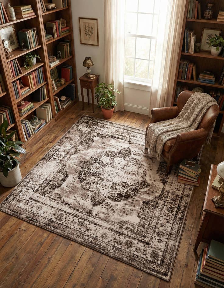 Detail image of 7' 10 x 7' 10 Monte Carlo Square Rug