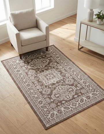 3' x 5' 3 Easy-Clean Aztec Indoor / Outdoor Rug