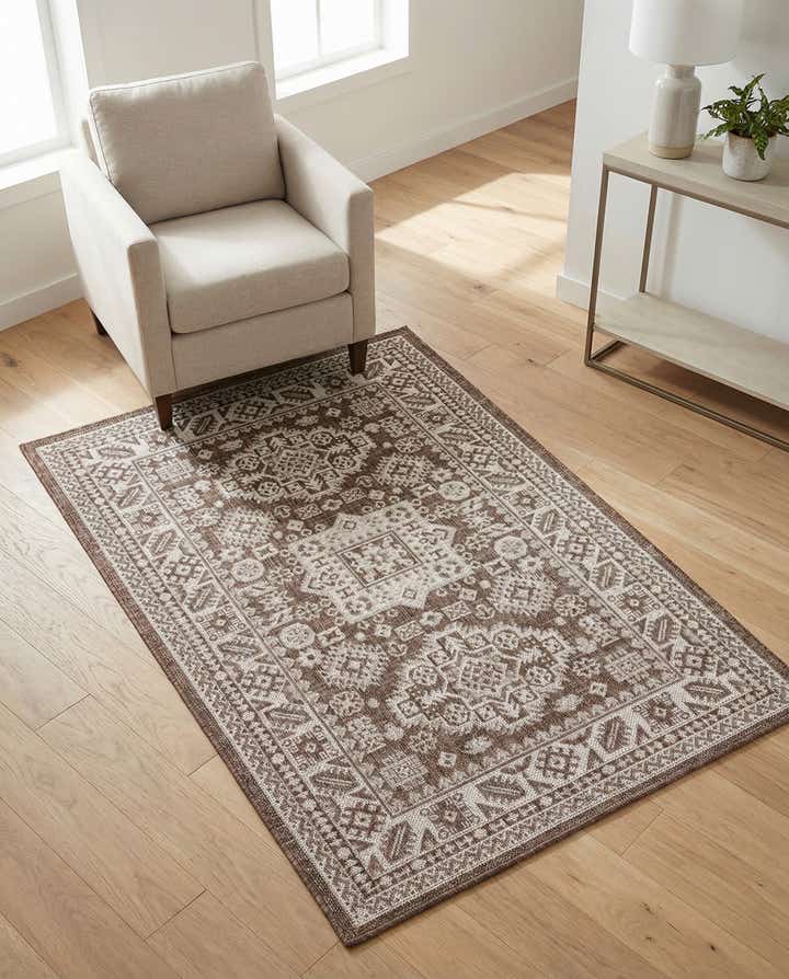 3' x 5' 3 Easy-Clean Aztec Indoor / Outdoor Rug